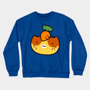 Carrot Tabby Cat Face Crewneck Sweatshirt